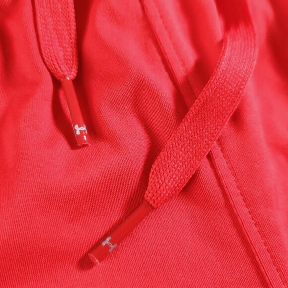 Under Armour RISE Men's Bright Red Athletic Loose Orange Shorts salmon - Picture 2 of 6